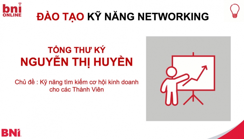 TTK Nguyễn Thị Huyền - Đào tạo chủ đề: Kỹ năng tìm kiếm cơ hội kinh doanh cho các Thành Viên