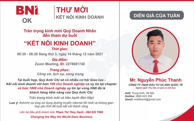 Diễn Giả Nguyễn Phúc Thanh - Đồng Phục Thể Thao - 14/12/2021